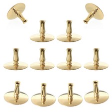 12x Świecznik Mosiężny świecznik Cienkie świece ołtarzowe do Ø6,7mm Ślub 673