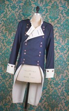 Men's Military Regency Tailcoats Victorian, Men's Blue Steampunk Jacket