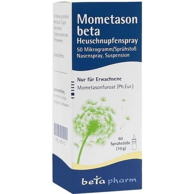 BETAPHARM ARZNEIMITTEL GMBH MOMETASON beta Heuschnupfenspray 50μg/Sp.60 Sp.St 10 g PZN 14374112