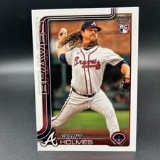 2025 Topps Series 2 #414 GRANT HOLMES (RC) - Rookie Card Atlanta Braves. rookie card picture