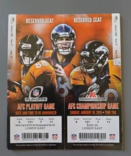 2014 Season Denver Broncos AFC Playoff and Championship Speculative Tickets