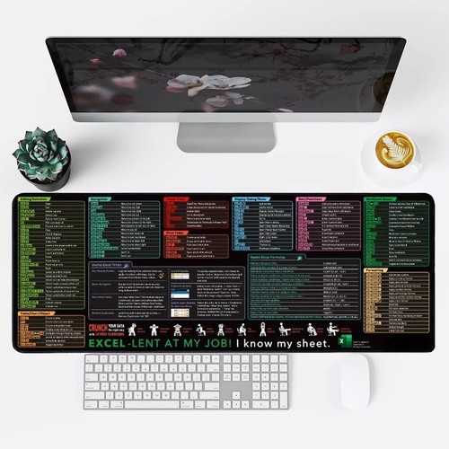 Excel Podkładka pod biurko, Excel Skróty klawiaturowe Podkładka pod mysz DE - Zdjęcie 13 z 17