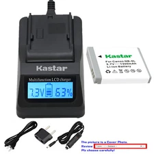 Kastar Battery LCD Fast Charger for Canon NB-6LHH CB2LY Canon PowerShot SX700 HS