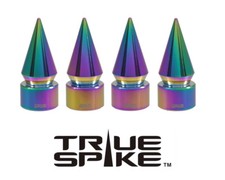 4 TAPA DE VÁSTAGO VÁLVULA AIRE RUEDA TPMS TRUE SPIKE NEO CROMO CLAVOS PARA MAZDA
