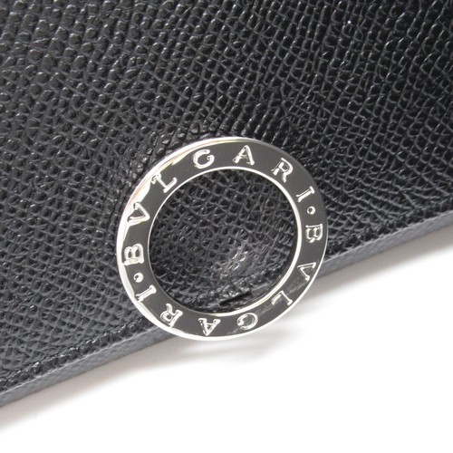 BVLGARI tarjetero estuche 30420 piel de becerro negro NUEVO unisex SHW - Imagen 6 de 10