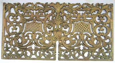 1880 S Dawson Bros Antique Ornate Cast Iron Gas Fireplace Lower