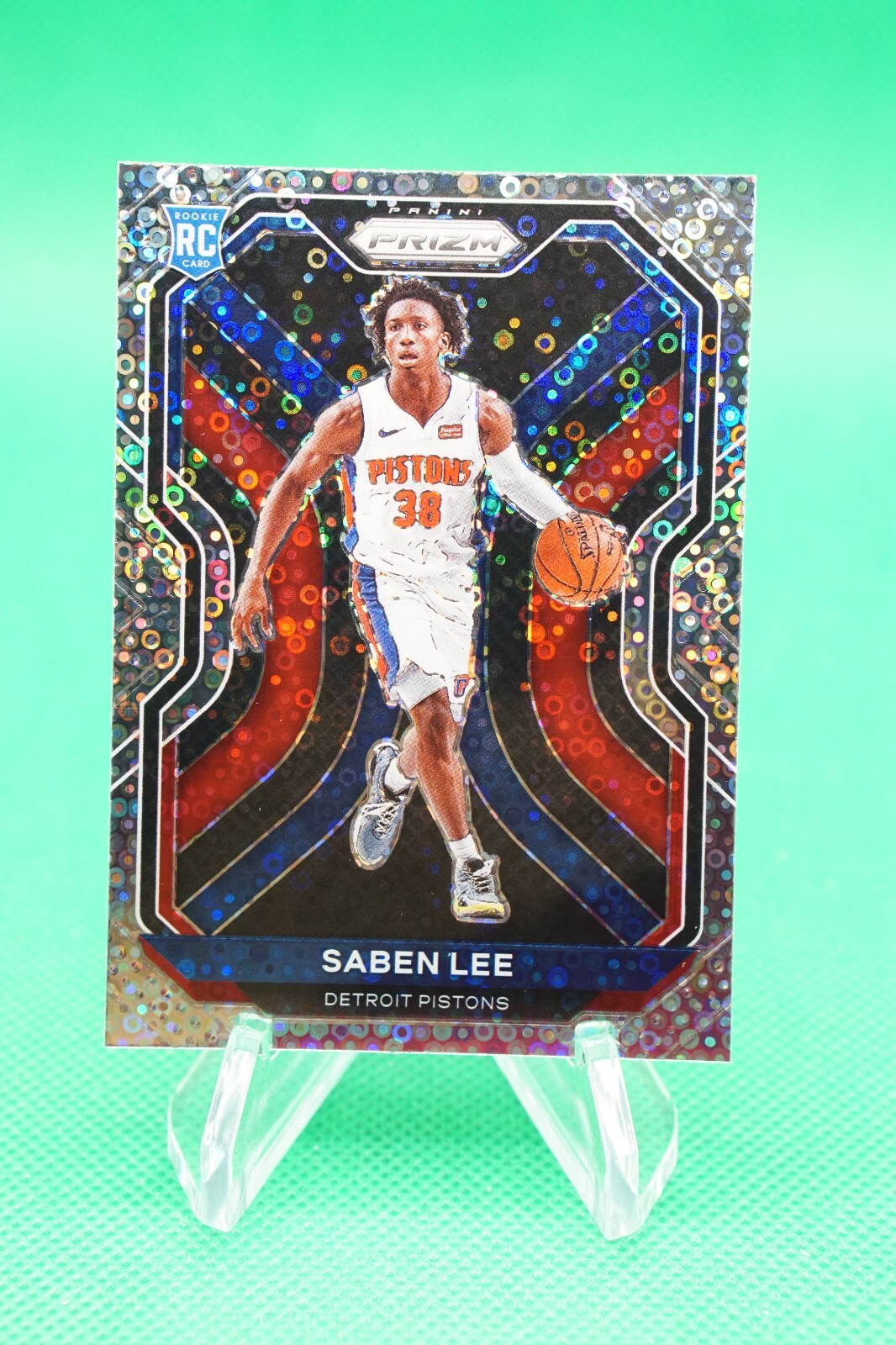 (2 Cards) 2020-21 Prizm Base Prizms Fast Break 261 Saben Lee Detroit Pistons BG6