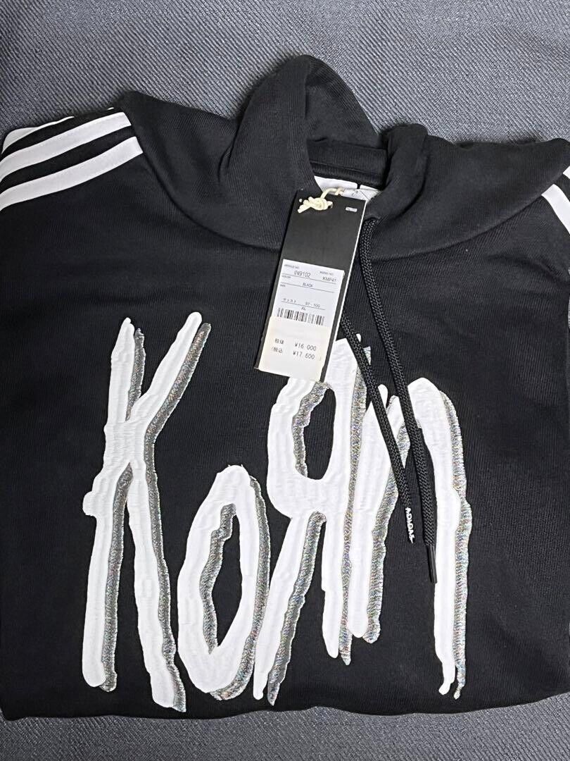 adidas Originals x Korn Parker Hoodie Black IN9102 Size XL Brand