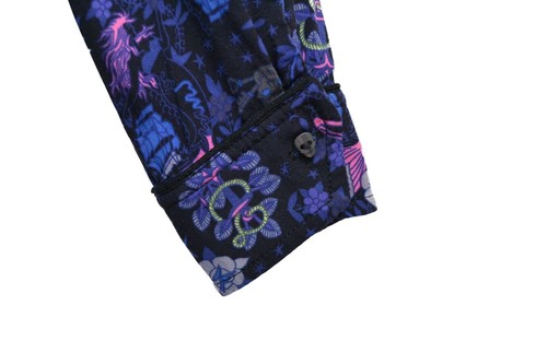 Zadig & Voltaire Karolina Designer Skull Abstract Pattern Lady Dress Size S - Picture 3 of 8