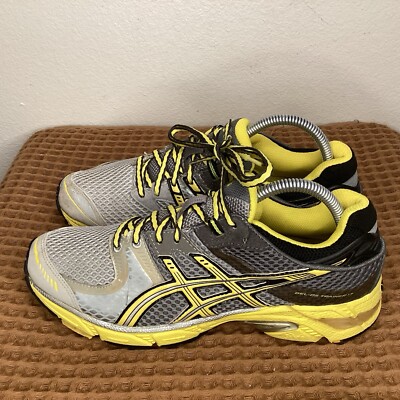 Y2K Asics Gel DS Trainer 17 Women s Sz 9 Yellow Gray Black Running Shoes T262N
