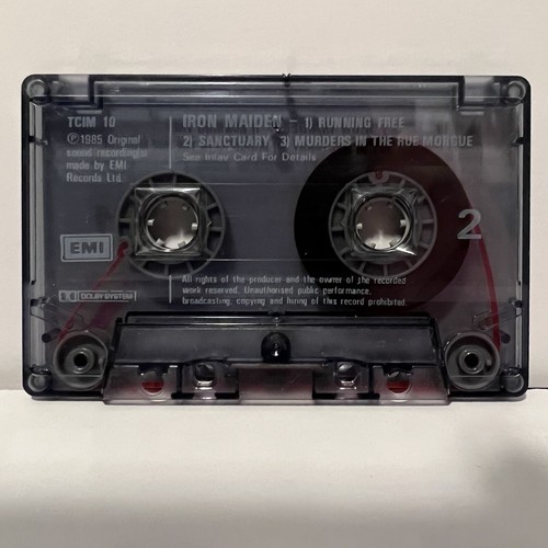 Iron Maiden Running Free Live Cassette Single Live After Death - Picture 5 of 6