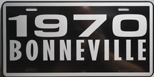 Metal License Plate Tag Fits 1970 Bonneville Pontiac Convertible Hardtop Wagon