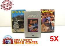 5x VHS MOVIE COLLECTORS LIBRARY STYLE SIZE H - CLEAR PLASTIC PROTECTIVE BOX
