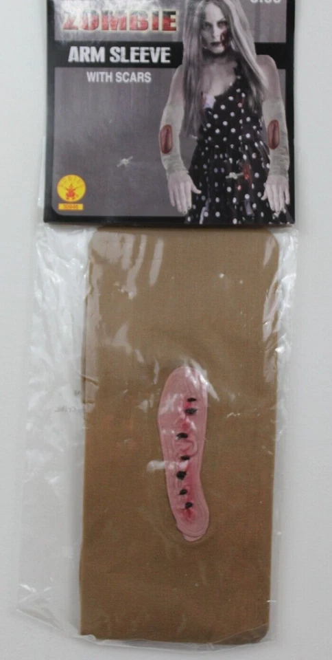 ZOMBIE ARM SLEEVE WITH SCARS Easy Costume Accessory Men Women Wound Rubie's NEW - Image 2 of 3