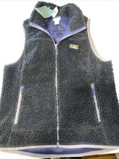 Llbeam Mountain Pile Fleece Womens Vest Large New With Tags Free Ship Usa
