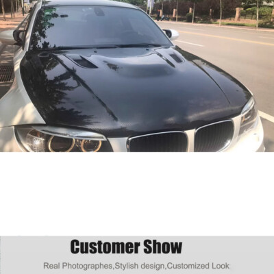 Fit For BMW 1 Series E82 1M 2008-2013 Carbon Fiber Front Bonnet