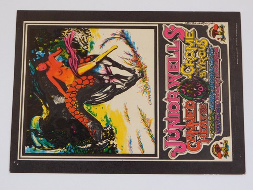 CANNED HEAT/JR. WELLS Avalon Ballroom 5/3-5/68 FD-117 Postcard - Carl Lundgren - Picture 4 of 12