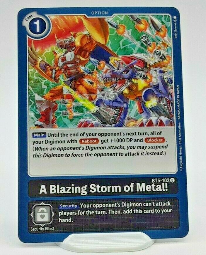 Digimon Card - A Blazing Storm of Metal! BT5-103 - NM/M | eBay