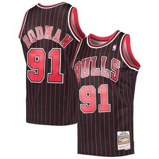 Dennis Rodman Hardwood Classics Swingman Jersey - Black