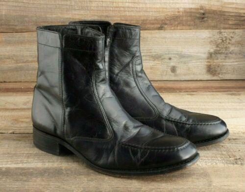 Vintage Florsheim Imperial Guardsman Boot Size 9 Black  display picture 2