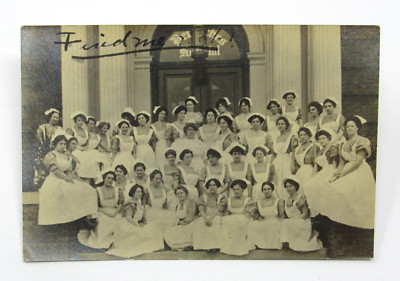 San Francisco Hospital Nurses Uniform Portrait RPPC Photo Postcard 1911 Medical