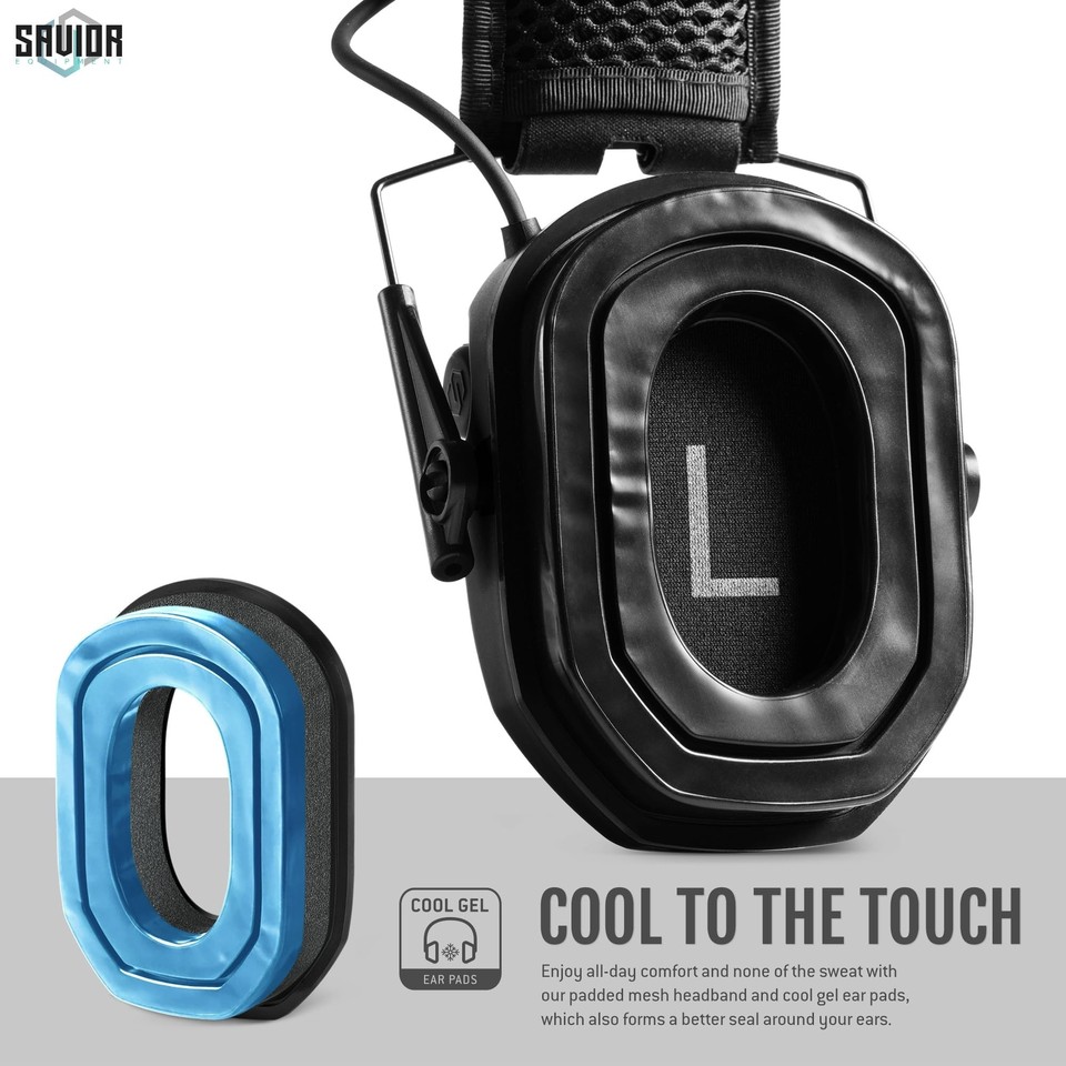 Savior Equipment Apollo Electronic Earmuffs for Shooting w/Gel Ear Pads