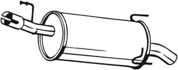 Bosal 185-363 EndschalldÄMpfer FÜR Opel Vauxhall-image