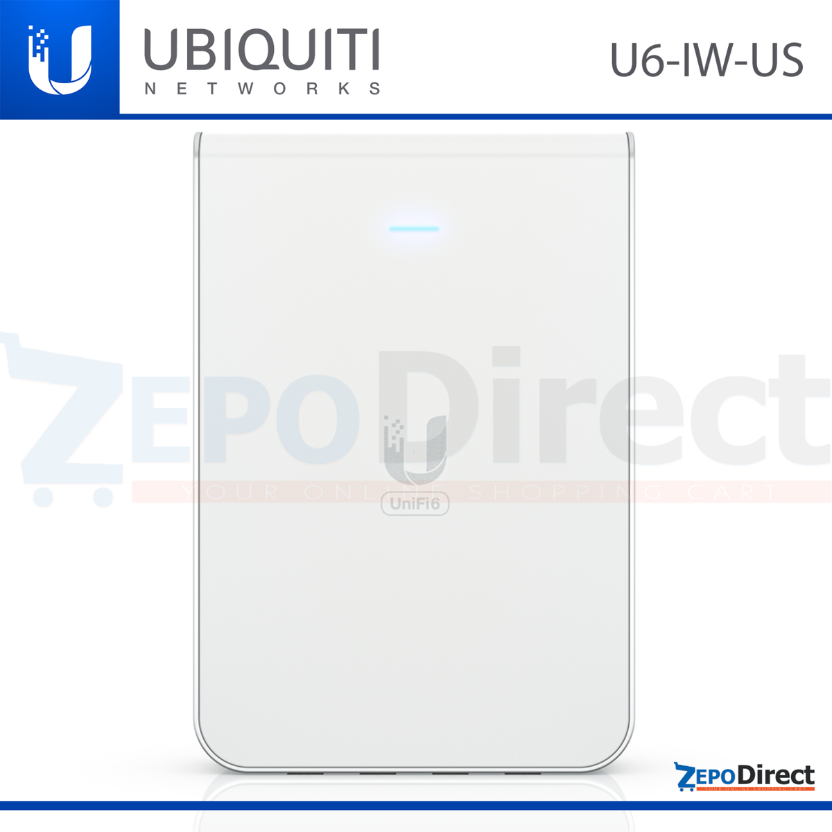 Ubiquiti UniFi WiFi 6 Wireless In Wall Access Point & 4 Port Ubiquiti UniFi WiFi 6 Wireless In Wall Access Point & 4 Port
