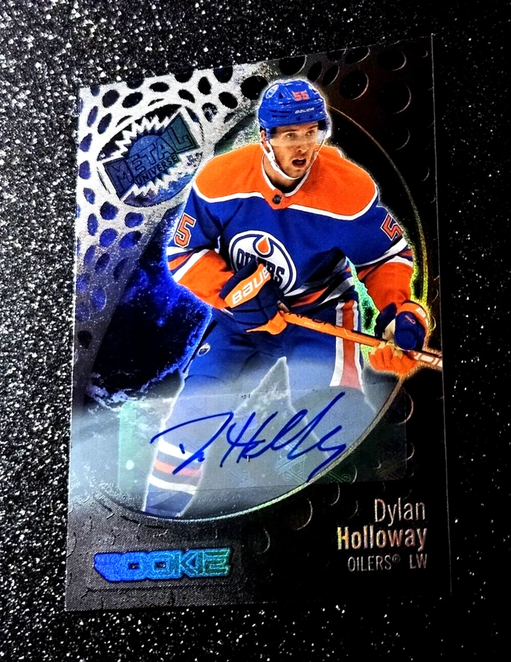 2022-23 Skybox NHL Metal Universe Rookie Auto /349 Dylan Holloway Autograph #197 - Image 3 of 4