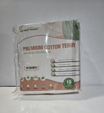 Safe and Sound King Cotton Terry Mattress Protector