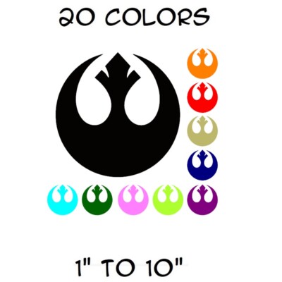 REBEL Alliance Sticker Vinyl Decal Star Wars - Car Window Wall Decor