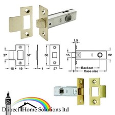 Hafele Steel Tubular Economy Mortice Latch Latchbolt Operated Lever Handles