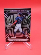 Cristian Pache 2021 Chronicles Baseball Obsidian RC #3 Atlanta Braves Rookie
