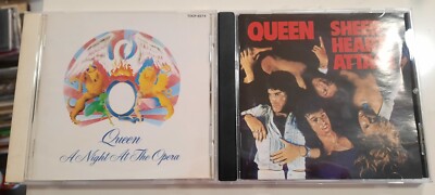 QUEEN - A NIGHT AT THE OPERA (JAPAN CD) + SHEER HEART ATTACK (CD, EMI Holland)