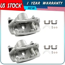 Front Pair Brake Calipers w/ Bracket For 2005 - 2006 HONDA CR-V