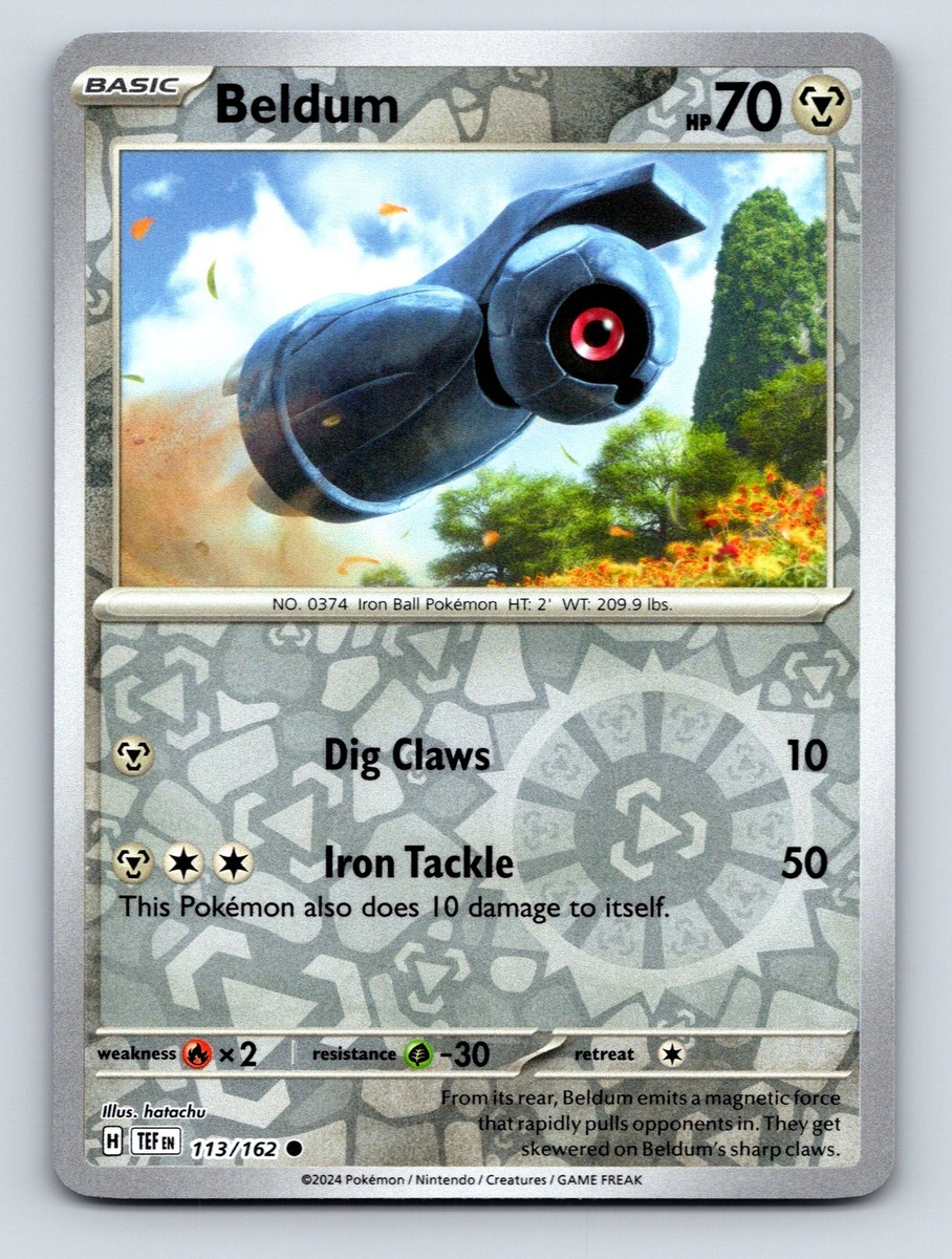 Basic Beldum HP 70 Dig Claws Attack Iron Tackle Rarity Grey