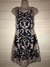 Anthropologie Vanessa Virginia Linen Blend Sleeveless Shift Dress Size 2P