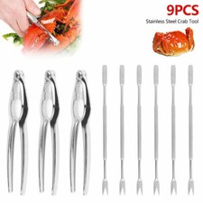 Seafood Tools Crab Crackers Nut Cracker Forks Set Opener Shellfish Lobster Leg
