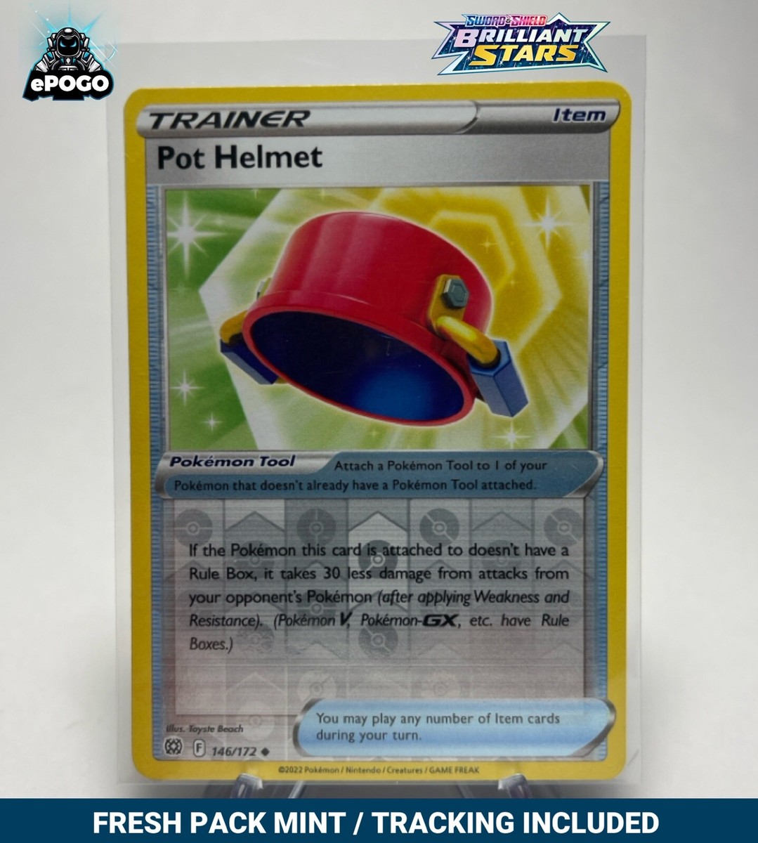 Pot Helmet 146/172 Reverse Holo Pokemon TCG: Brilliant Stars MINT