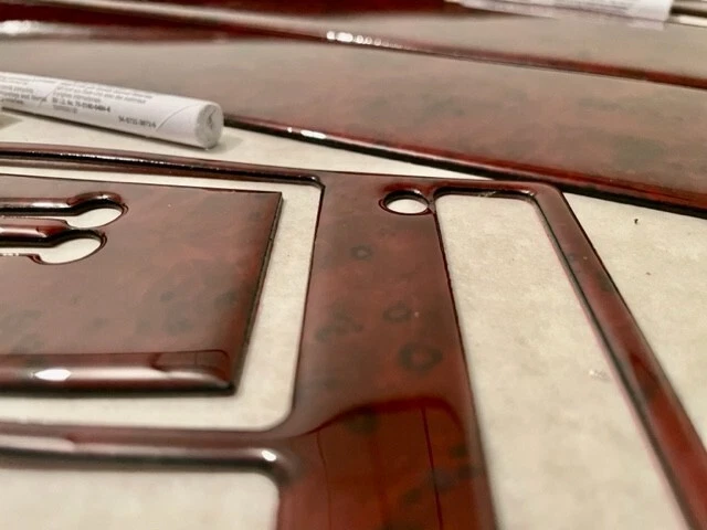 Chevrolet Corvette C3 1968 1969 1970 nuevo conjunto interior automático cherry tablero moldura kit Foto 4 de 4