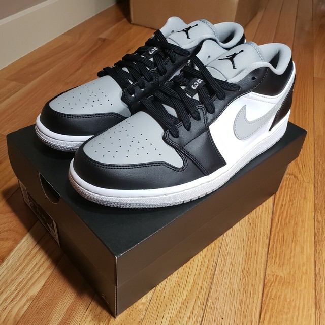 Nike Air Jordan Retro 1 Low Light Smoke Grey Black 553558-039 Men's Size 8.5 | eBay
