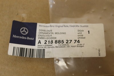 Mercedes-Benz CLS C218 AMG Front Bumper Left Molding A2188852774  