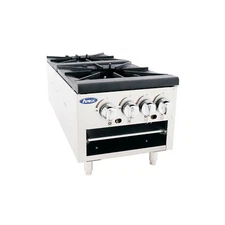 ATOSA FLOOR DOUBLE BURNER NATURAL GAS STOCK POT STOVE ATSP-18-2, FREE LIFTGATE