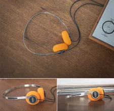 Koss X Retrospekt P/21 Retro Orange Foam On-Ear Headphones Used