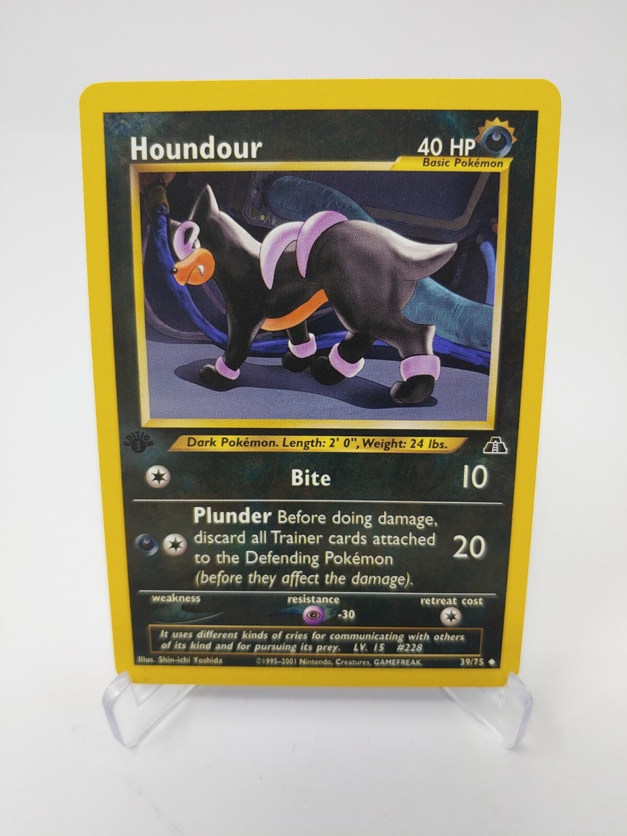 Pokemon 1st Edition Houndour 39/75 Neo Discovery | eBay