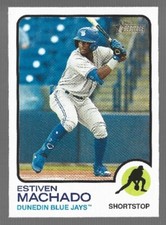 2022 TOPPS HERITAGE MINOR LEAGUE ESTIVEN MACHADO DUNEDIN BLUE JAYS #34