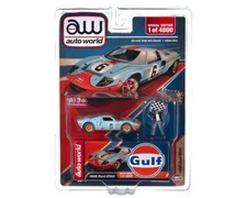 Clearance-Auto World x American Diorama Ford GT40 1965 Gulf Dusty CP8053 1/64.