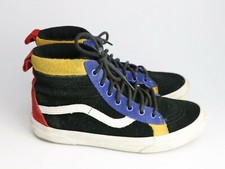 Vans Shoes Kids Size 4 Off The Wall High Top Skateboard Sneaker Black Youth