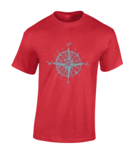 Nautical Compass Cool Sea Viking Nature Boat Frigate Unisex T-Shirt