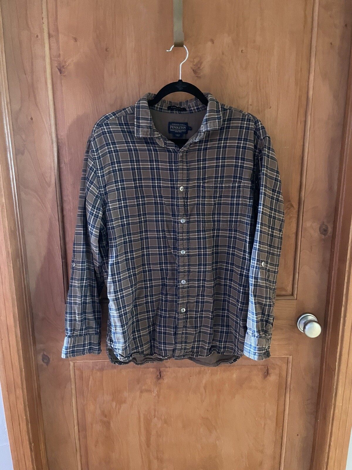pendleton  fairbanks button down shirt size L - image 1